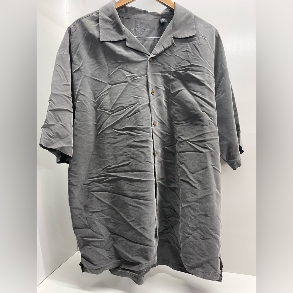 Ashworth Gray Casual Button Down Shirt
